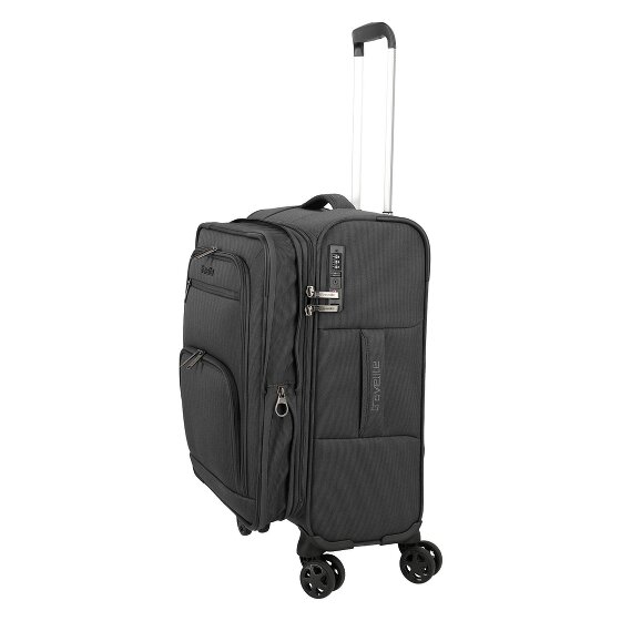 Travelite Cubis 4 Rollen Kabinentrolley S 55 cm mit Dehnfalte