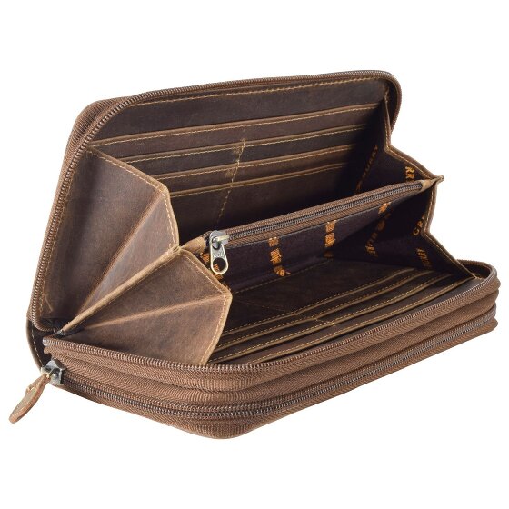 Greenburry Vintage Geldbörse Leder 20 cm