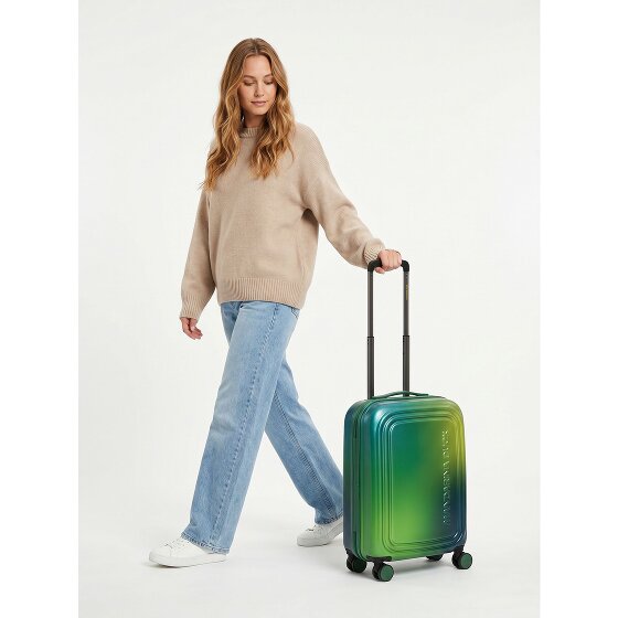 Mandarina Duck Logoduck + 4 Rollen Kabinentrolley 55 cm mit Dehnfalte