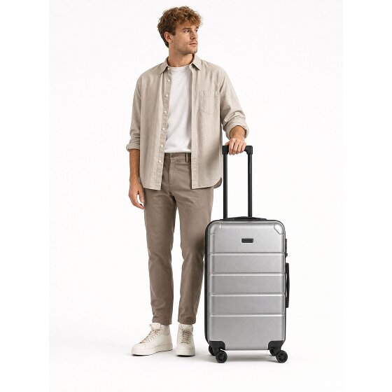 Police Dublin 4 Rollen Trolley M 64 cm mit Dehnfalte