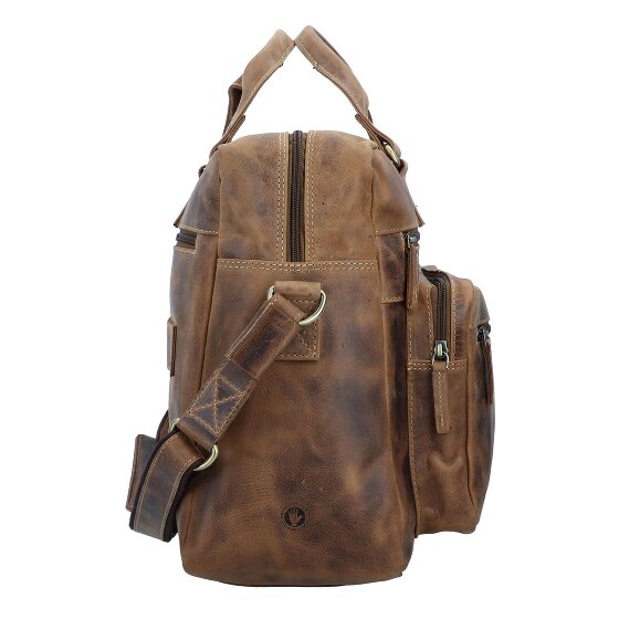 Greenburry Vintage Aktentasche Leder 43 cm Laptopfach