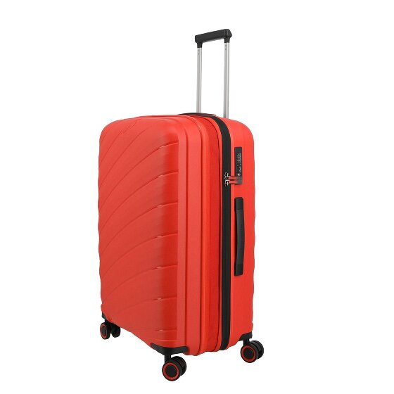 Travelite Burano 4 Rollen Kofferset 3-teilig mit Dehnfalte