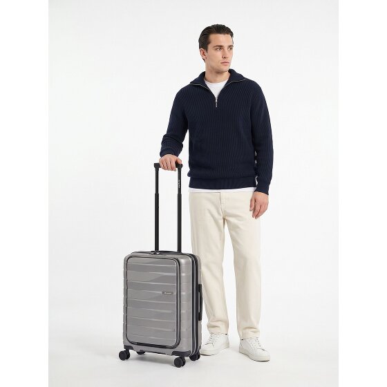 Bergpfeil Travel 4 Rollen Kabinentrolley 55 cm Laptopfach mit Dehnfalte