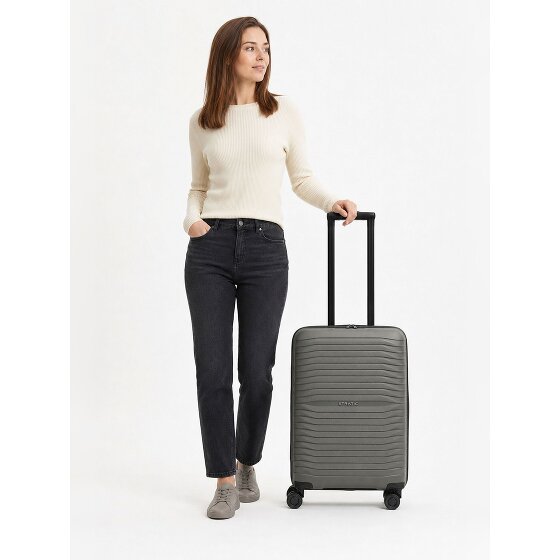 Stratic Shine 4 Rollen Trolley 66 cm mit Dehnfalte