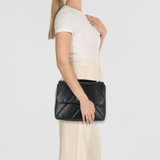 Patrizia Pepe Fly Padded Schultertasche Leder 31 cm