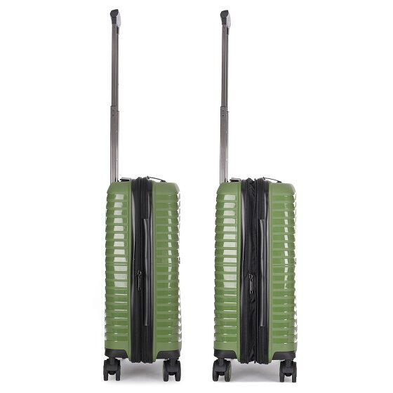 Stratic Bright+ 4 Rollen Kabinentrolley S 55 cm mit Dehnfalte