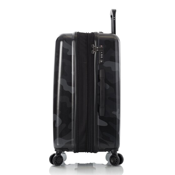 Heys Black Camo 4 Rollen Trolley M 66 cm mit Dehnfalte