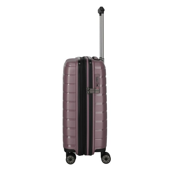 Travelite Air Base 4 Rollen Kabinentrolley 55 cm mit Dehnfalte