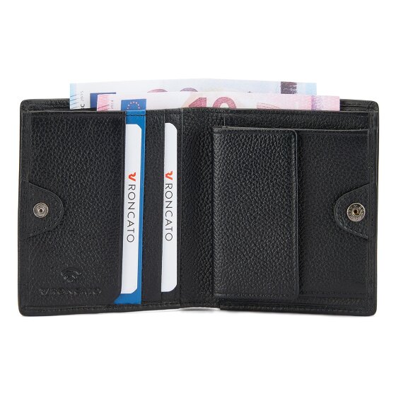 Roncato Trial DLX Geldbörse RFID Schutz Leder 9 cm