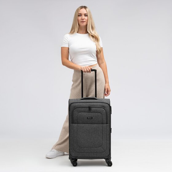 Redolz Essentials 12 MEDIUM 4-Rollen Trolley 67 cm mit Dehnfalte