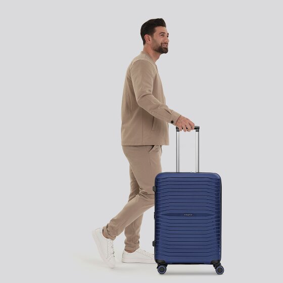 Stratic Shine 4 Rollen Trolley 65 cm mit Dehnfalte