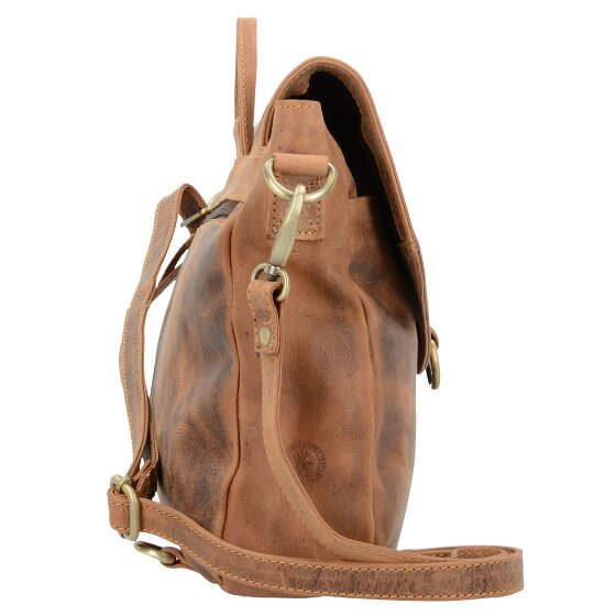 Greenburry Vintage Aktentasche Umhängetasche Rucksack Leder 35 cm
