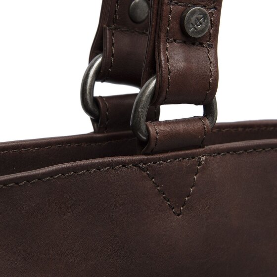 The Chesterfield Brand Wax Pull Up Schultertasche Leder 36 cm Laptopfach