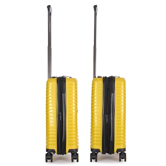 Stratic Bright+ 4 Rollen Kabinentrolley S 55 cm mit Dehnfalte