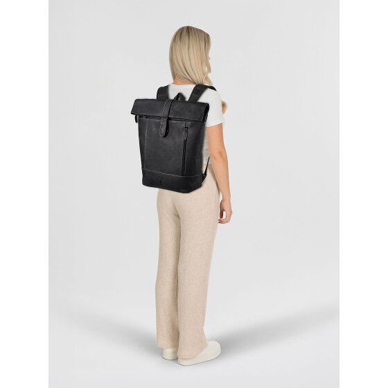 Jack Kinsky Baltimore 15 Business-Rucksack Leder 43 cm Laptopfach