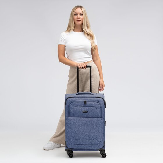 Redolz Essentials 12 MEDIUM 4-Rollen Trolley 67 cm mit Dehnfalte