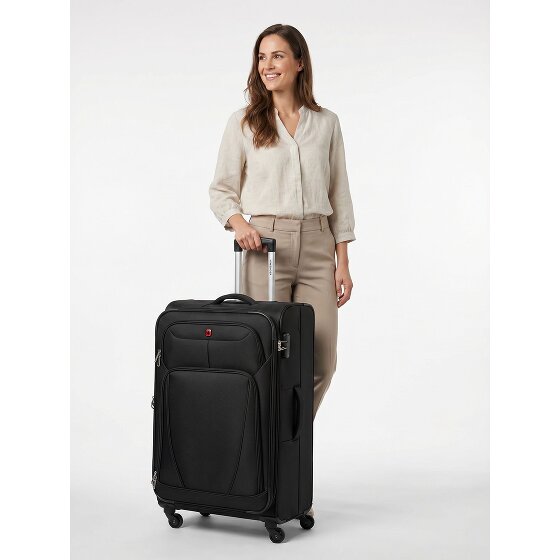 Wenger Beaumont 4 Rollen Trolley L 78 cm mit Dehnfalte