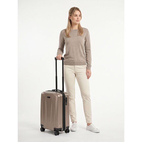 Police New York 4 Rollen Kabinentrolley S 54 cm mit Dehnfalte