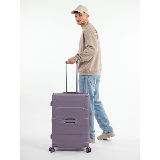 Heys ReNew 4 Rollen Trolley M 66 cm mit Dehnfalte