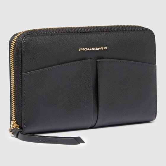 Piquadro Ashley Geldbörse RFID Schutz Leder 19 cm