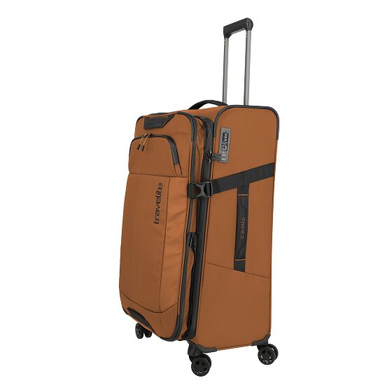 Travelite Briize 4 Rollen Trolley L 78 cm mit Dehnfalte