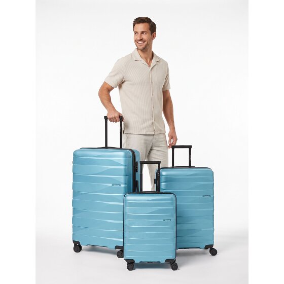 Bergpfeil Travel 4 Rollen Kofferset 3-teilig mit Dehnfalte