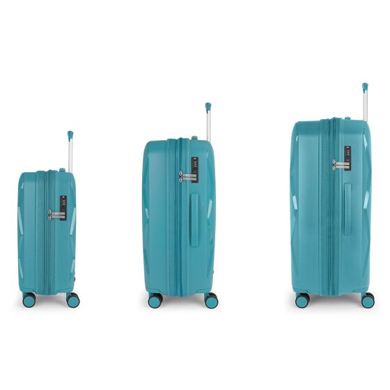 Gabol Infinity 4 Rollen Kofferset 3-teilig mit Dehnfalte