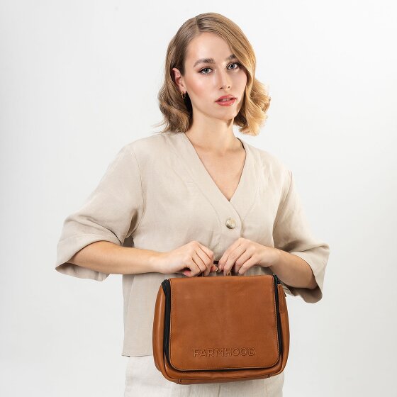 Farmhood Memphis Kulturbeutel Leder 27 cm