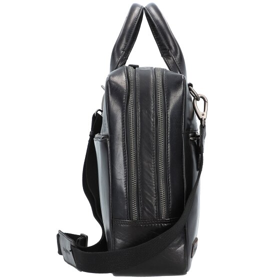 Plevier Rock Flint Aktentasche RFID Schutz Leder 41 cm Laptopfach