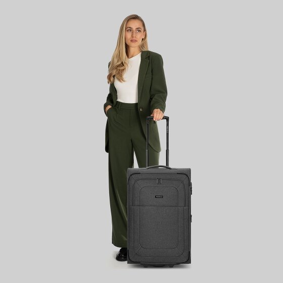 Redolz Essentials 12 2 Rollen Trolley M 67 cm mit Dehnfalte