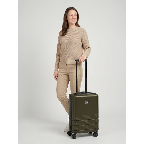 camel active Hanoi 4 Rollen Kabinentrolley S 55 cm mit Dehnfalte