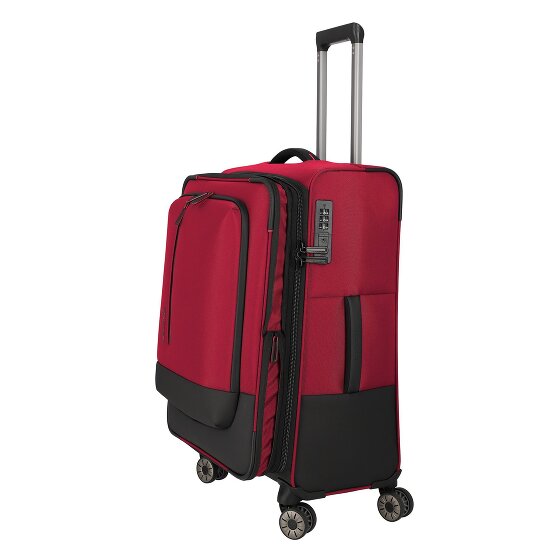 Travelite Crosslite 5.0 4 Rollen Trolley M 66 cm mit Dehnfalte