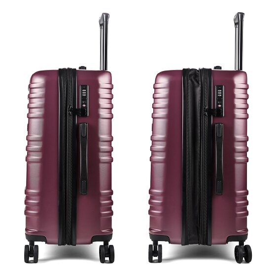Pack Easy Mena 4 Rollen Trolley 64 cm mit Dehnfalte