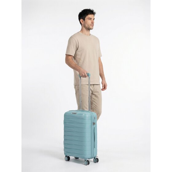 Franky London 4 Rollen Kabinentrolley S 55 cm mit Dehnfalte