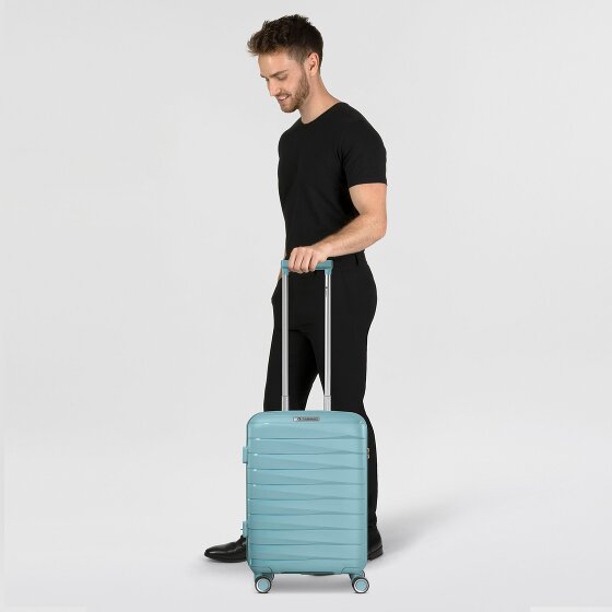 Franky London 4 Rollen Kabinentrolley S 55 cm mit Dehnfalte