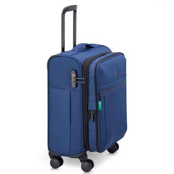 Delsey Paris x United Colors of Benetton BE 4-Rollen Kabinentrolley 55 cm mit Dehnfalte