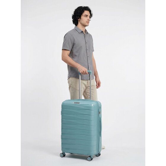 Franky London 4 Rollen Trolley M 65 cm mit Dehnfalte