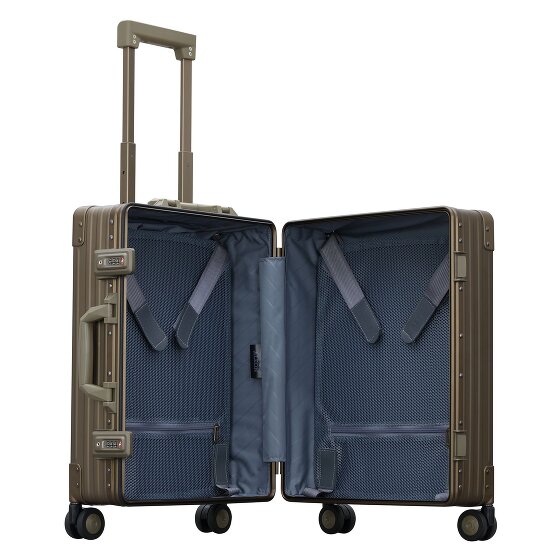Aleon Traveler Domestic 4-Rollen Kabinentrolley Aluminium 55 cm