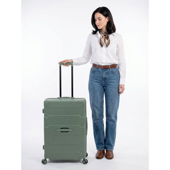 Heys ReNew 4 Rollen Trolley L 76 cm mit Dehnfalte