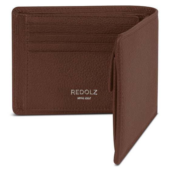 Redolz Leather Essentials QF Geldbörse RFID Leder 12 cm ausklappbar