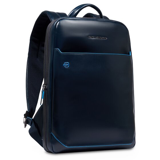 Piquadro Blue Square Daypack RFID Schutz Leder 37 cm Laptopfach