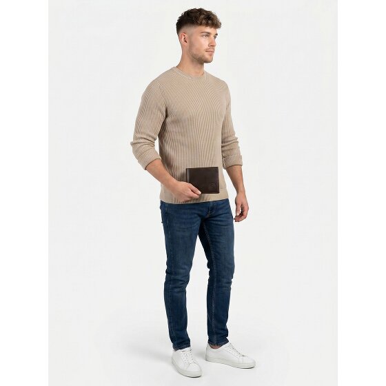 oxmox Leather Geldbörse RFID Schutz Leder 10 cm
