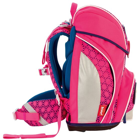 Scout Alpha Neon Safety Schulranzen-Set 4-teilig