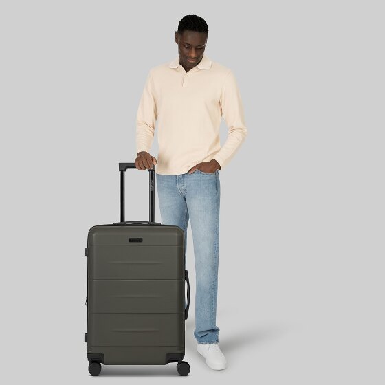 Police London 4 Rollen Trolley 64 cm mit Dehnfalte