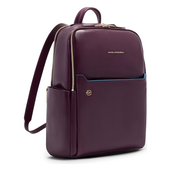 Piquadro Blue Square Daypack RFID Schutz Leder 37 cm Laptopfach