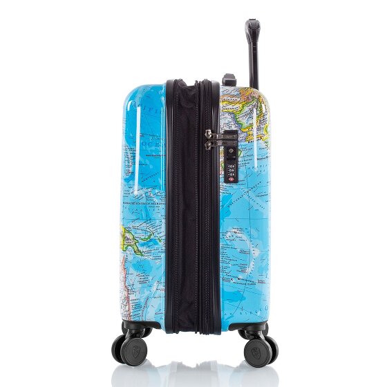 Heys Black Camo 4 Rollen Kabinentrolley S 53 cm mit Dehnfalte