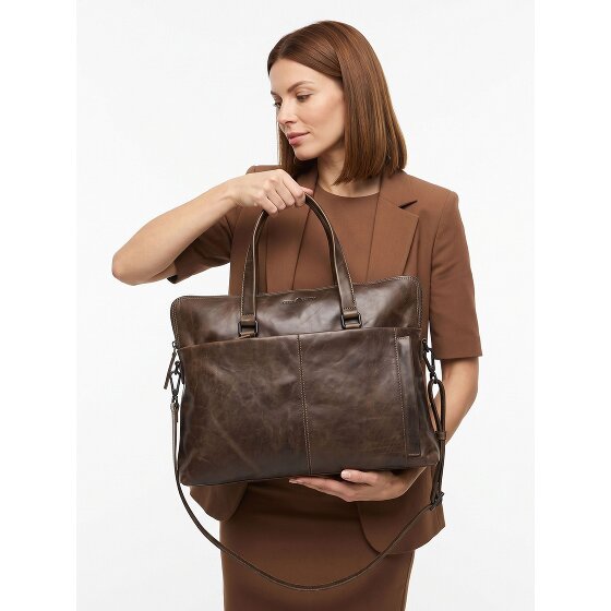 Greenburry Newport Aktentasche Leder 39 cm Laptopfach