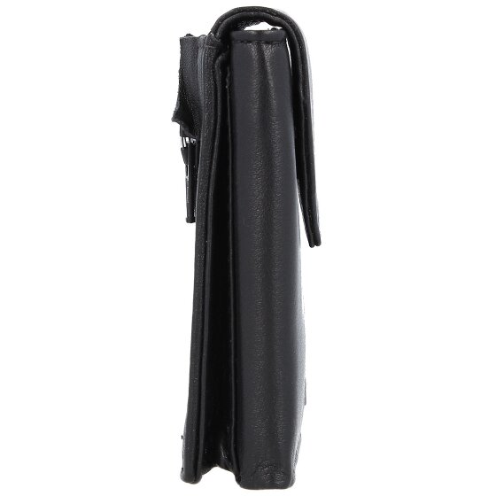 Greenland Nature Black Nappa Geldbörse RFID Leder 7 cm