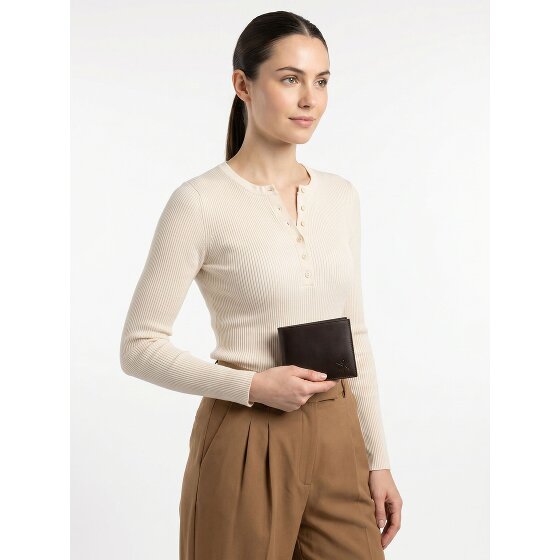 oxmox Leather Geldbörse RFID Schutz Leder 12 cm