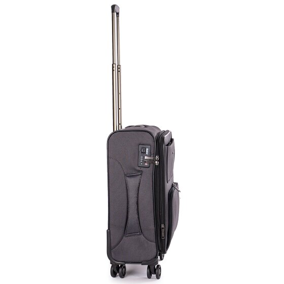 Stratic Bendigo Light + 4 Rollen Kabinentrolley 54 cm mit Dehnfalte
